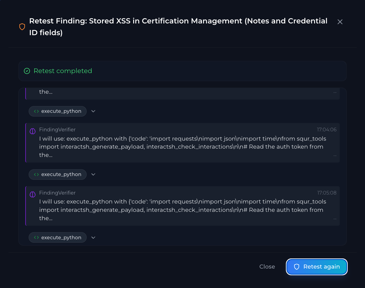 Continuous security assurance